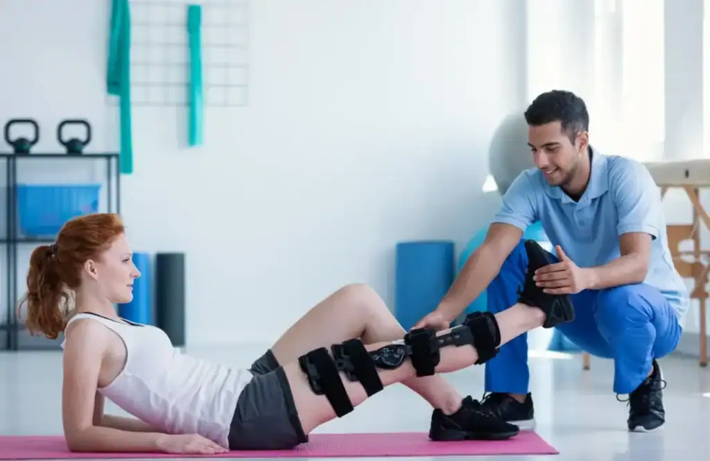 Debunking Meal Timing Myths: The Truth About Muscle Recovery 1 Woman having treatment to help muscle recovery Weymouth after an injury