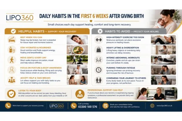 What to Do (and Avoid) in the First 6 Weeks After Giving Birth To Avoid Diastasis Recti 3 First 6 Weeks After Giving Birth To Avoid Diastasis Recti Weymouth : Daily Habits in the First 6 Weeks After Giving Birth